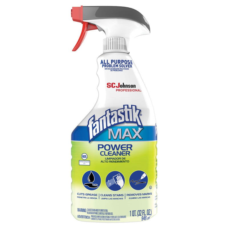 Fantastik Power Cleaner, Pleasant Scent, 32 oz Spray Bottle, 8/Carton