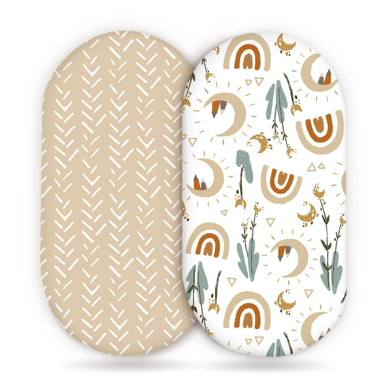 Baby Cradle Fitted Sheet Elastic Printing Baby Caring Table Changing Cover