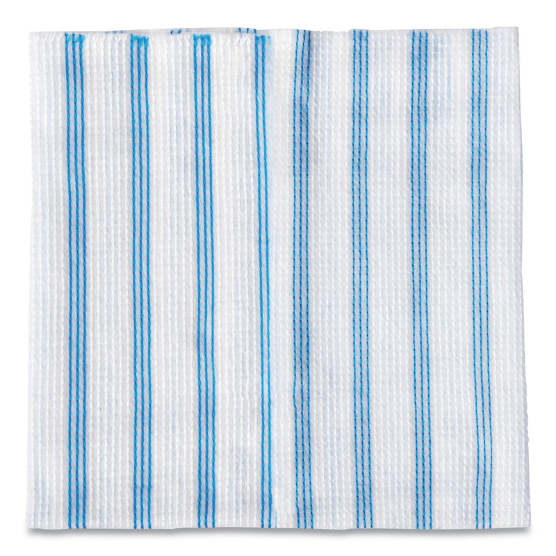 Rubbermaid Disposable Microfiber Cleaning Cloths, 12 x 12, Blue/White Stripes, 600/Pack