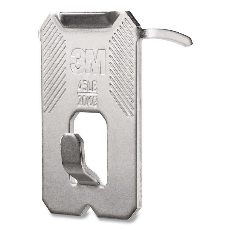 3M Claw Drywall Picture Hanger, Holds 45 lbs, 3 Hooks and 3 Spot Markers, Stainless Steel