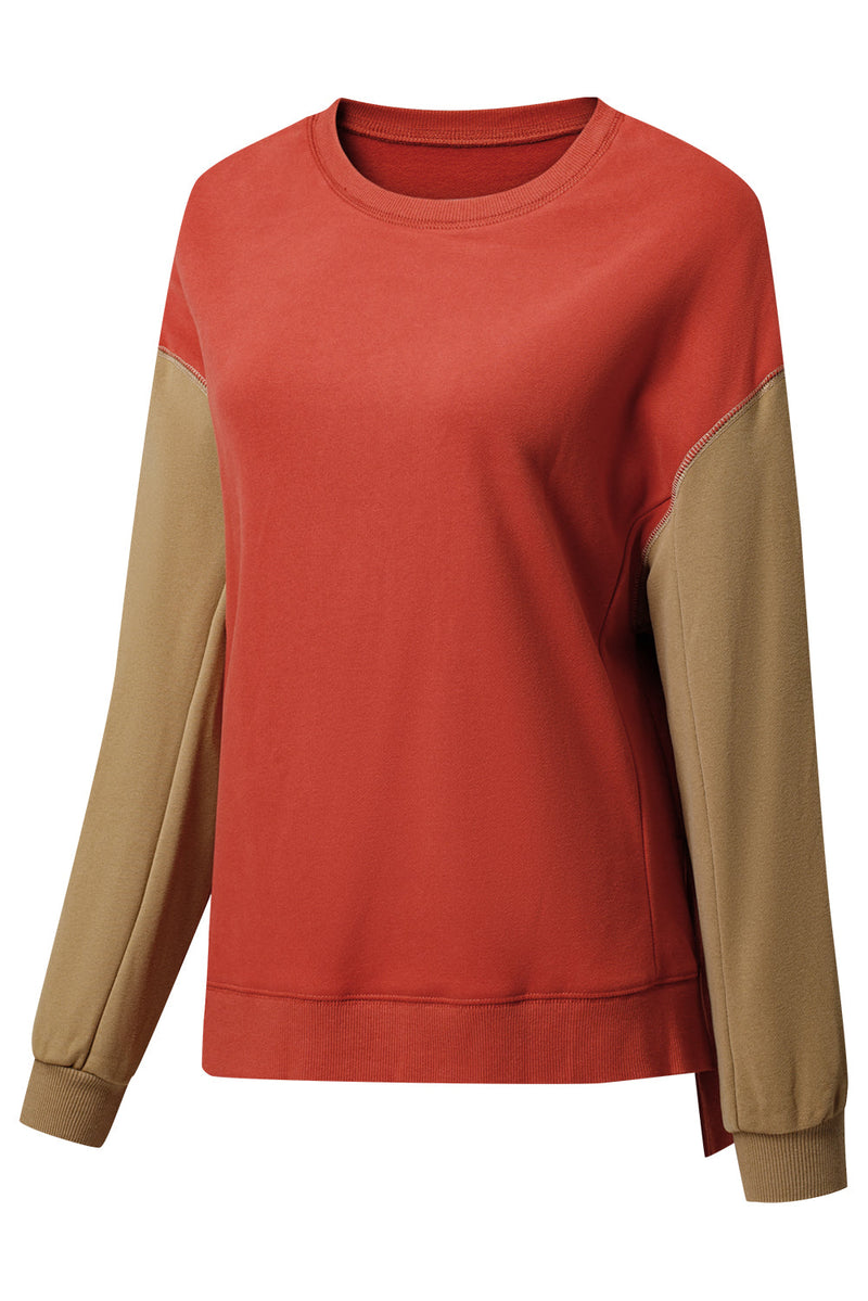 Ella Patchwork Drop Shoulder Pullover
