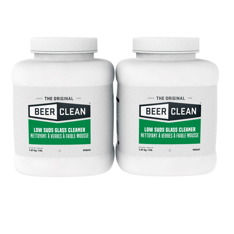 Diversey Beer Clean Glass Cleaner, Unscented, Powder, 4 lb. Container