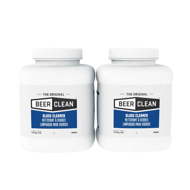 Diversey Beer Clean Glass Cleaner, Unscented, Powder, 4 lb. Container