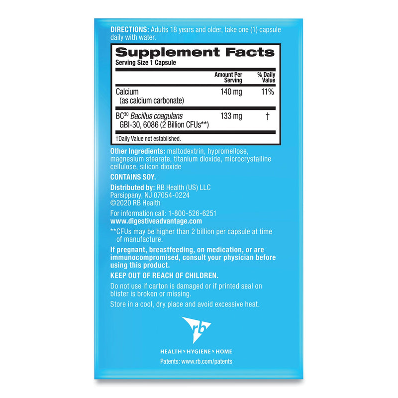 Digestive Advantage Daily Probiotic Capsule, 50 Count