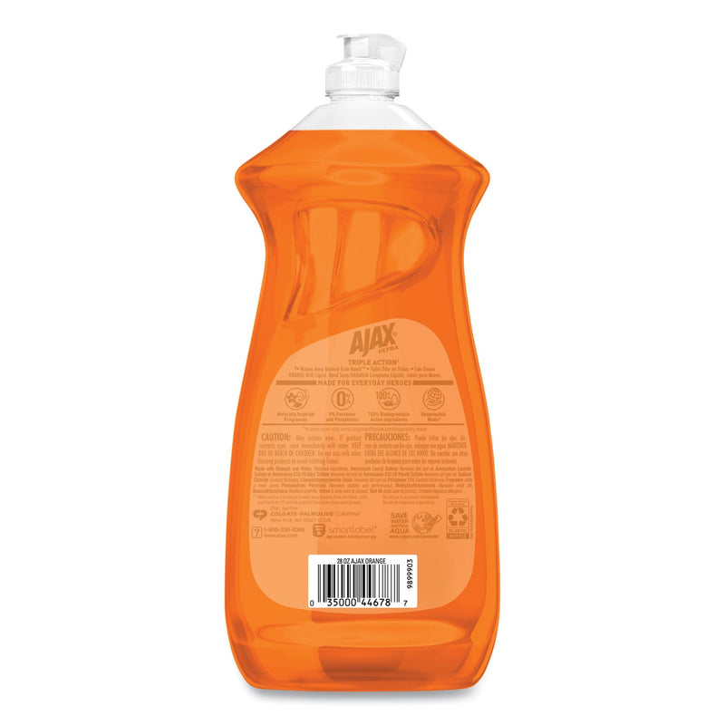 Ajax Dish Detergent, Liquid, Orange Scent, 28 oz Bottle