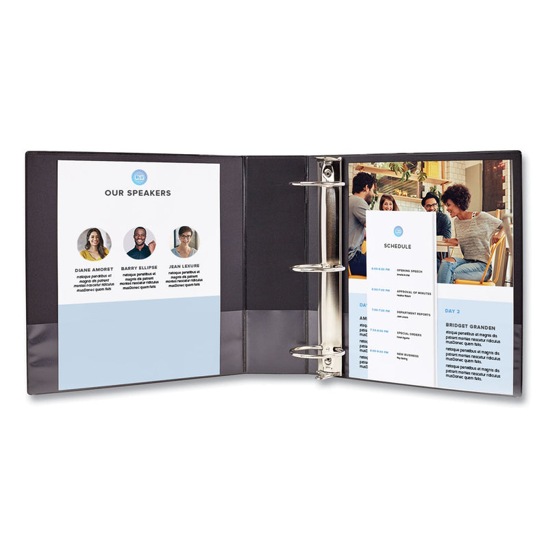 Avery Legal Durable Non-View Binder with Round Rings, 3 Rings, 1" Capacity, 14 x 8.5, Black, (6400)