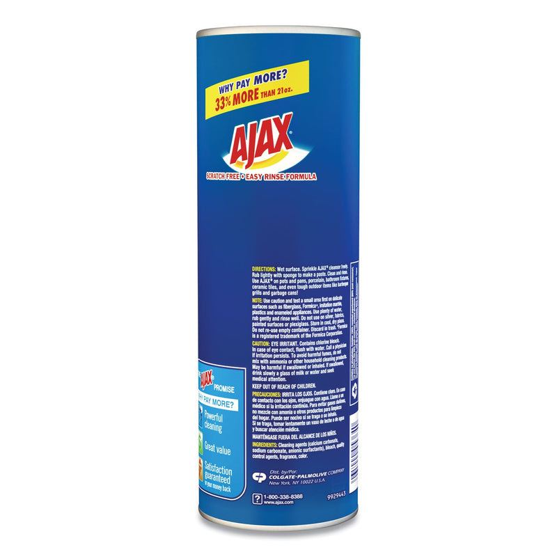Ajax Powder Cleanser with Bleach, 28 oz Canister, 12/Carton