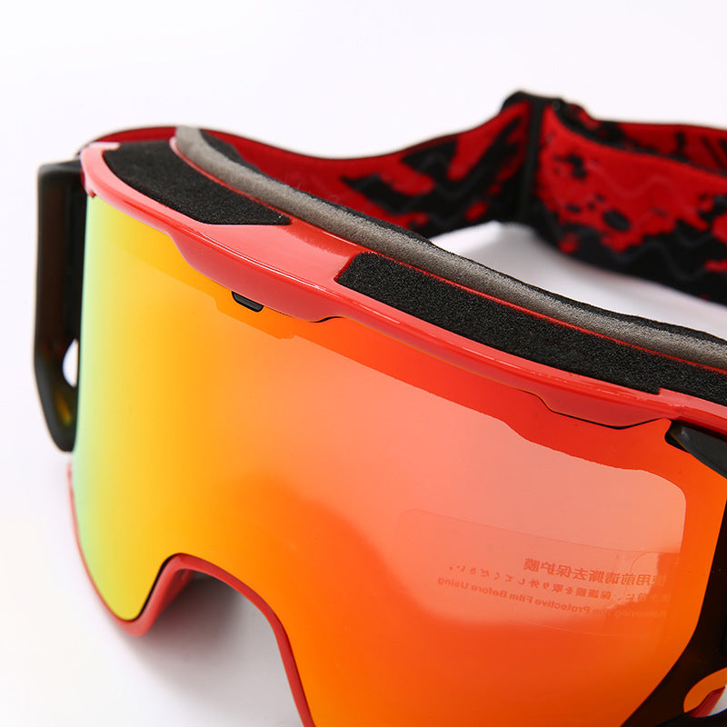 Ski Goggles Double-layer Anti-fog Full Real Film Ski Goggles
