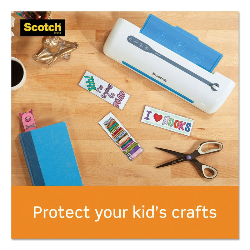 Scotch Laminating Pouches, 5 mil, 4.33" x 6.33", Gloss Clear, 20/Pack