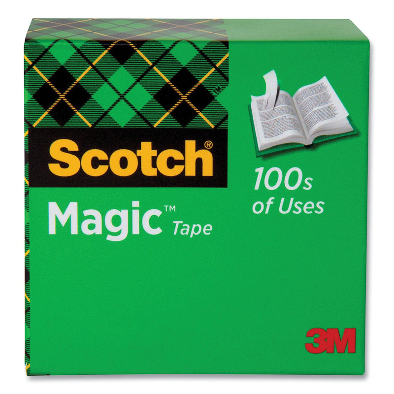 Scotch Magic Tape Refill, 1" Core, 1" x 36 yds, Clear