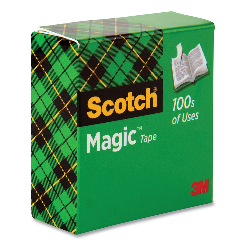 Scotch Magic Tape Refill, 1" Core, 0.5" x 36 yds, Clear