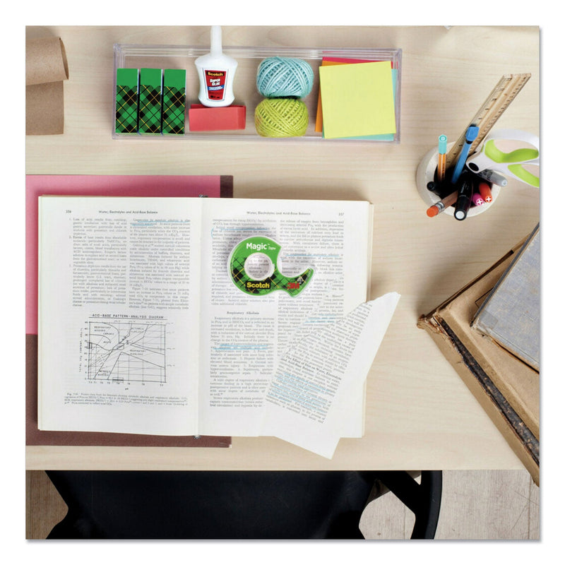 Scotch Magic Tape in Handheld Dispenser, 1" Core, 0.5" x 66.66 ft, Clear