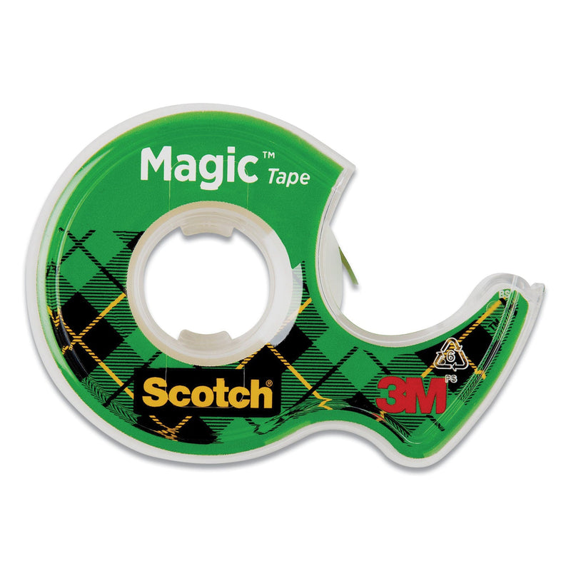 Scotch Magic Tape in Handheld Dispenser, 1" Core, 0.5" x 66.66 ft, Clear