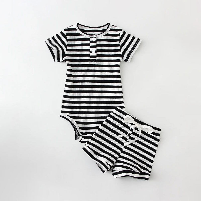 New Fashion Summer Round Neck Short Sleeves Blouse And Pants