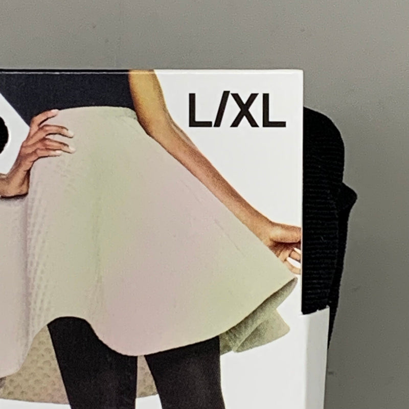 STYLE ESSENTIALS Tights Hanes Silky Opaque Size L XL Black Non Control Top