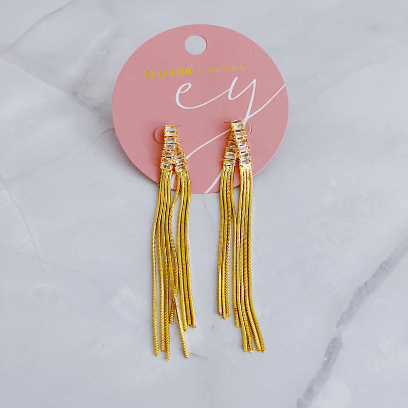 Chain Waterfall From Shine Earrings