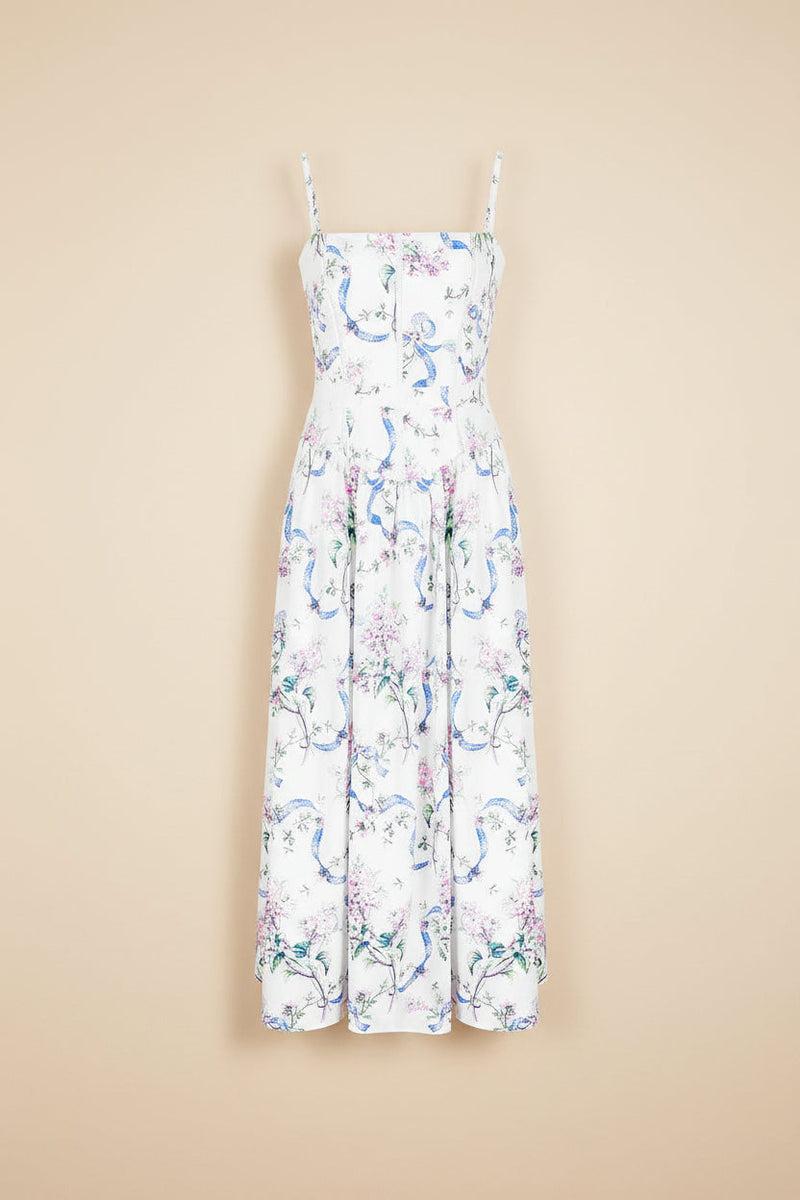 Printed Strapless Backless Maxi Dress – Fitted Long Dress