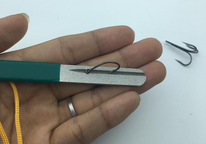 Rompin Fishing Hook Hone Sharpener Diamond for treble Fishing Hook
