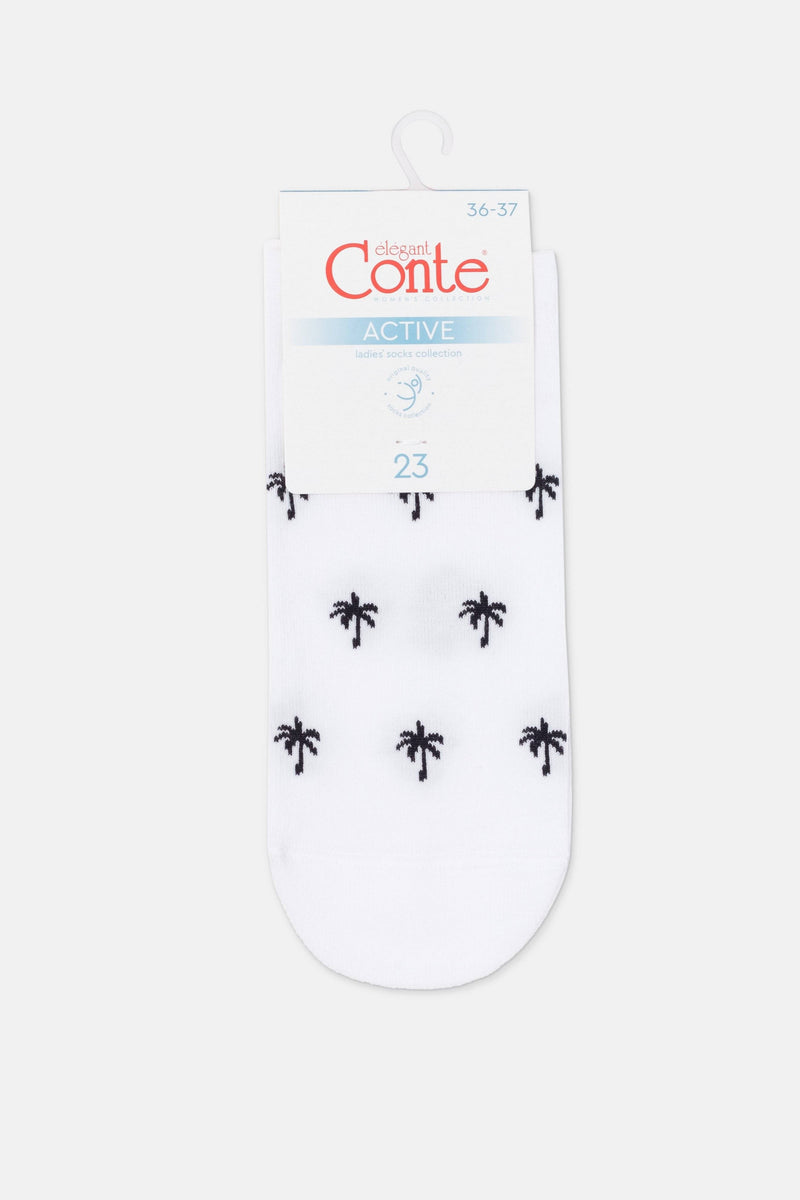 Cotton Ankle Socks Conte Active - 589 Palm Trees