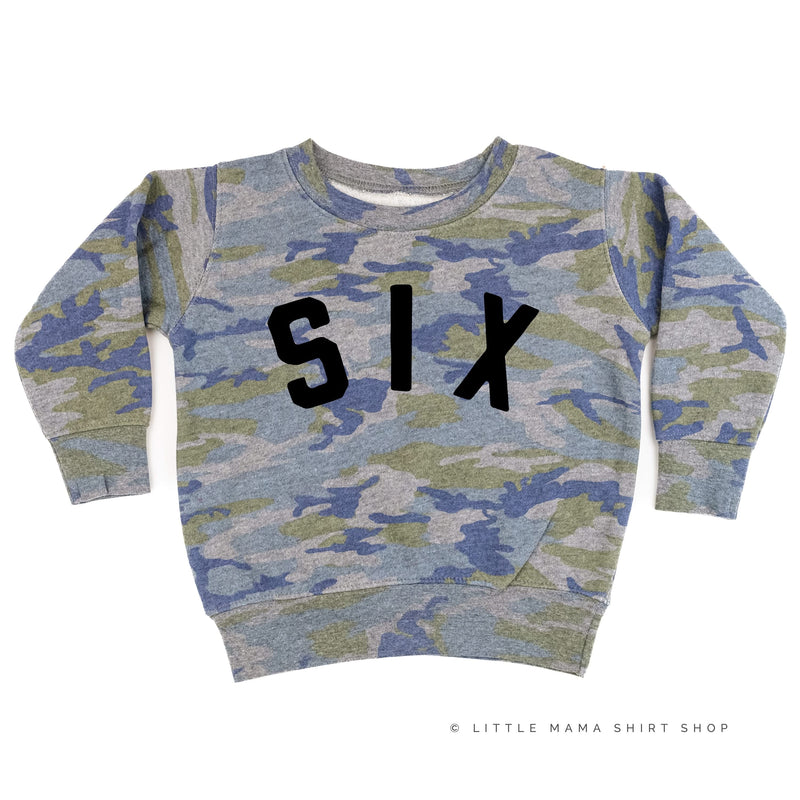 BIRTHDAY NUMBER - BLOCK FONT - Child Sweater
