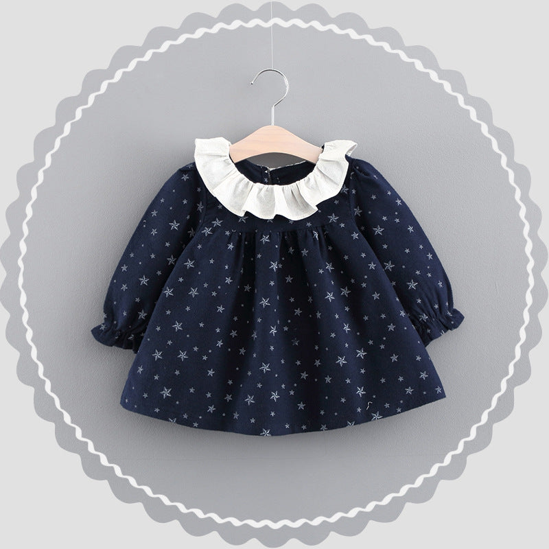 Modern Cotton Warm Winter Knitted Clothes Infant Toddler Top Dress For Girls Kids