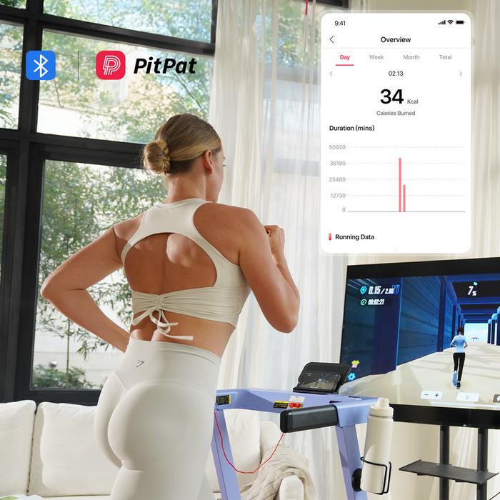 DeerRun All-New 2026 A1 Pro Move+  6% Incline Foldable Treadmill——Upgraded Chip & NFC Support | 350Lbs, 10mph Blue