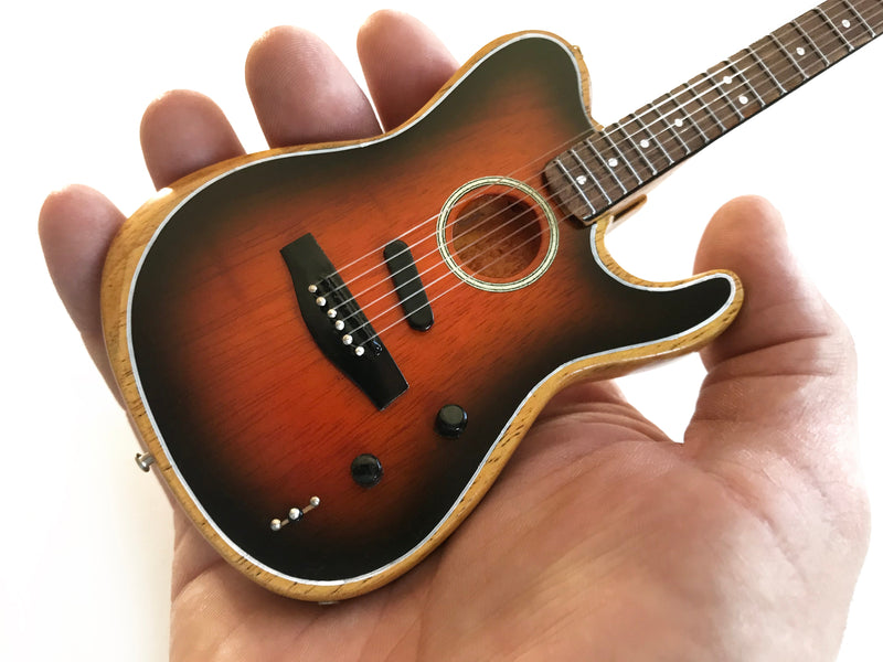The American Acoustasonic™ Telecaster® Fender™ Miniature Guitar Replica - Sunburst
