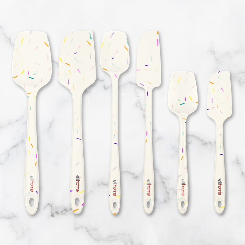 8 Piece Silicone Spatula Set - Teal Grey