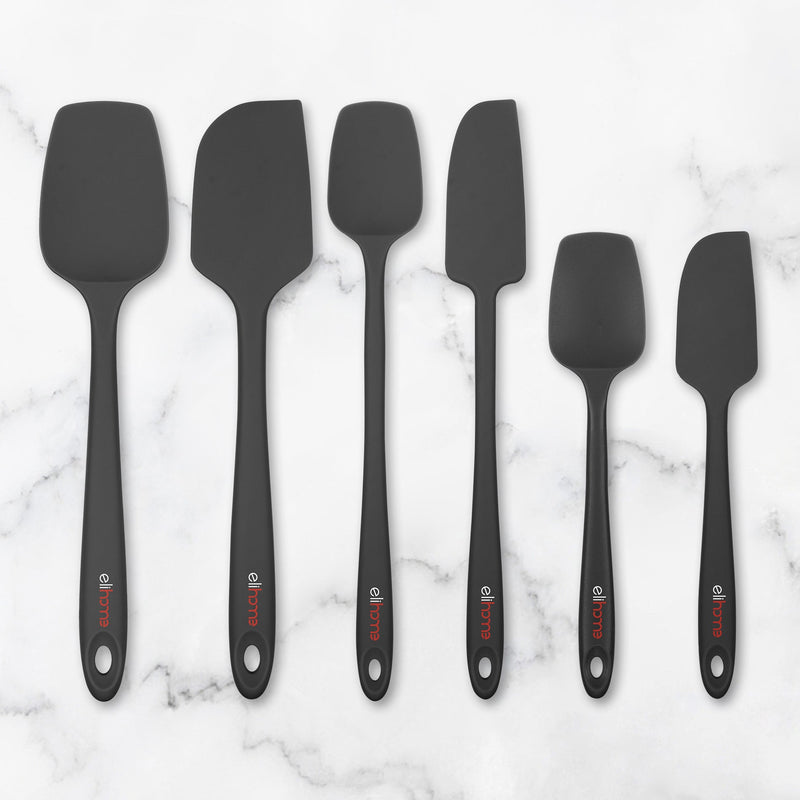 Elihome 8 Piece Silicone Spatula Set - Teal Grey