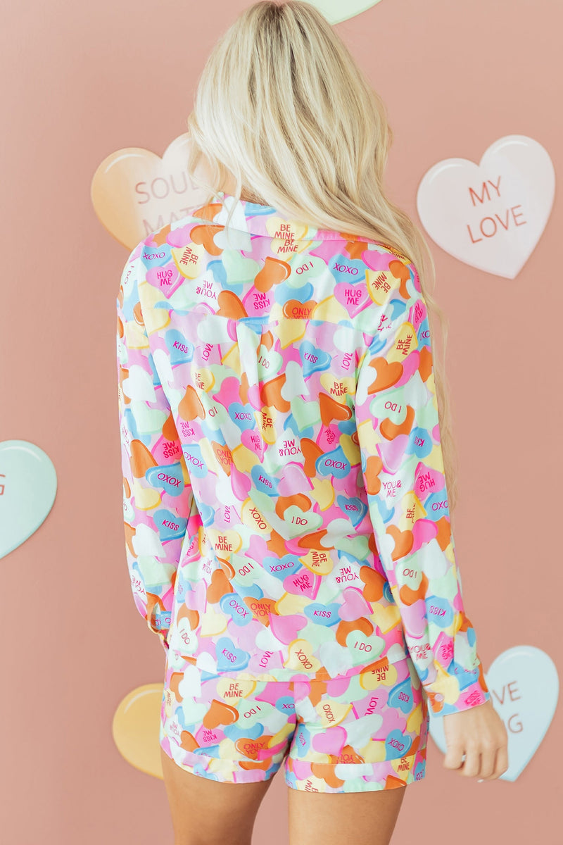 Remi Heart Collared Tunic Shirt