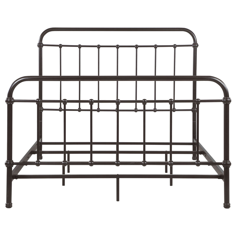 Livingston Metal Queen Open Frame Bed Dark Bronze