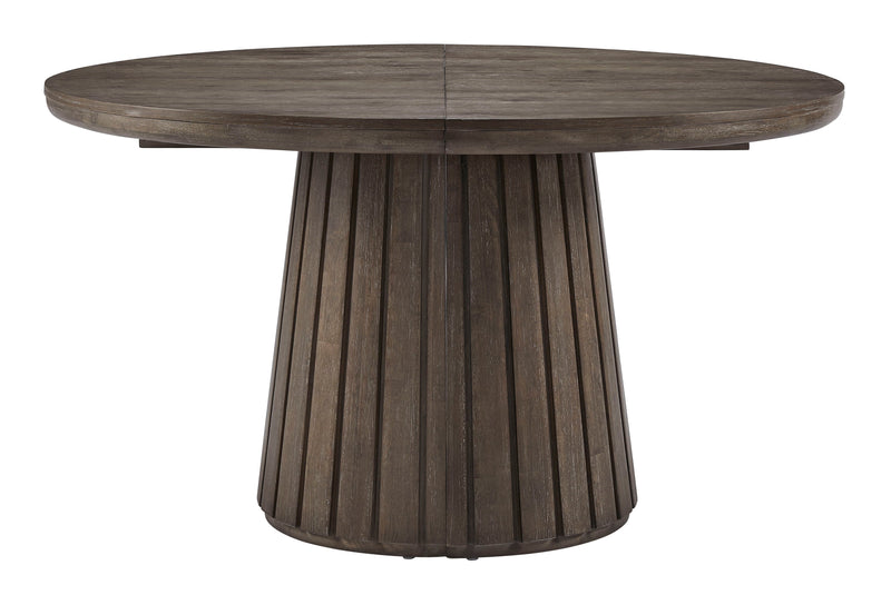 Kavanaugh - Round Dining Table - Weathered Kona Brown