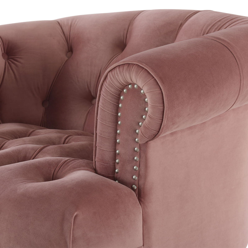 La Rosa - Victorian Tufted Upholstered Accent Chair