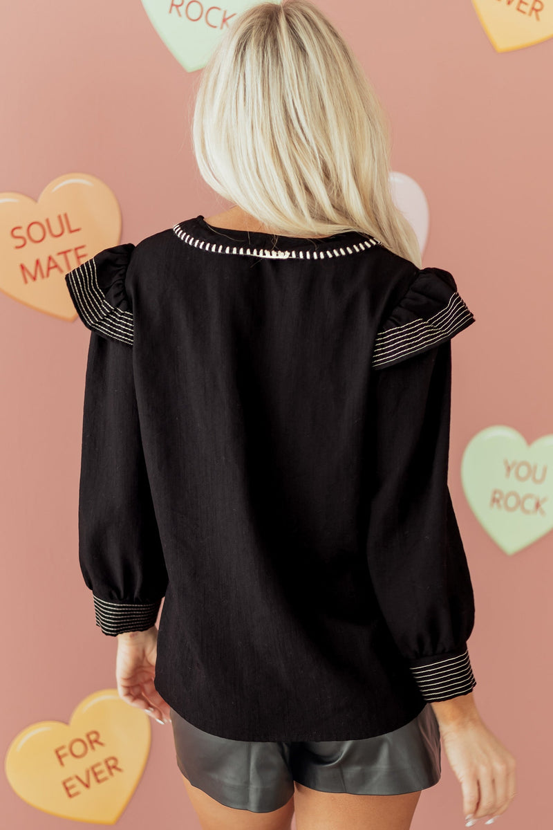 Elowen Long Sleeve Blouse Long Sleeve Top