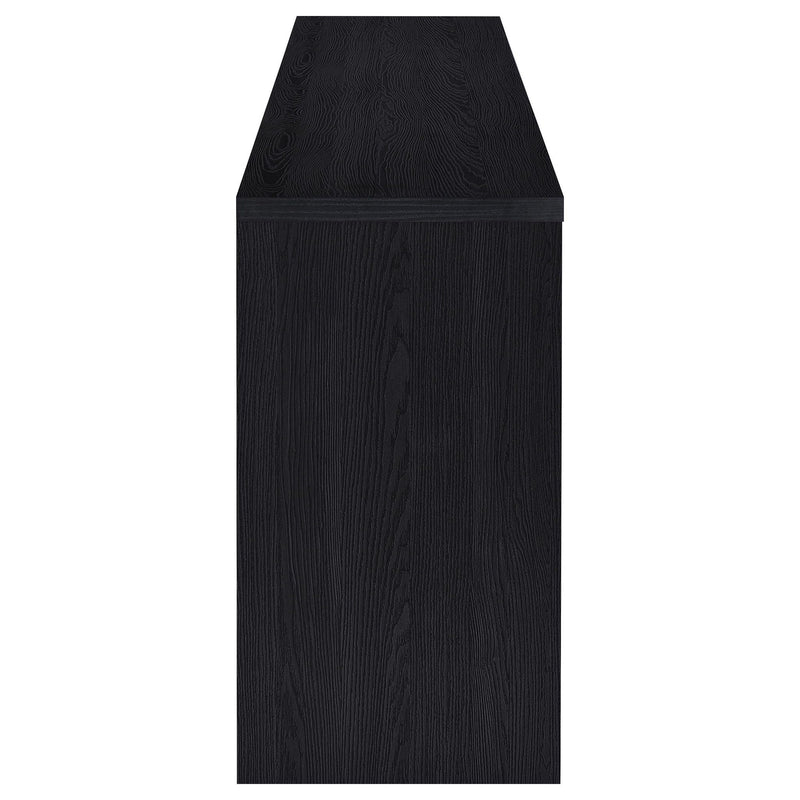 Denison 79-inch 4-door TV Stand Media Console Black