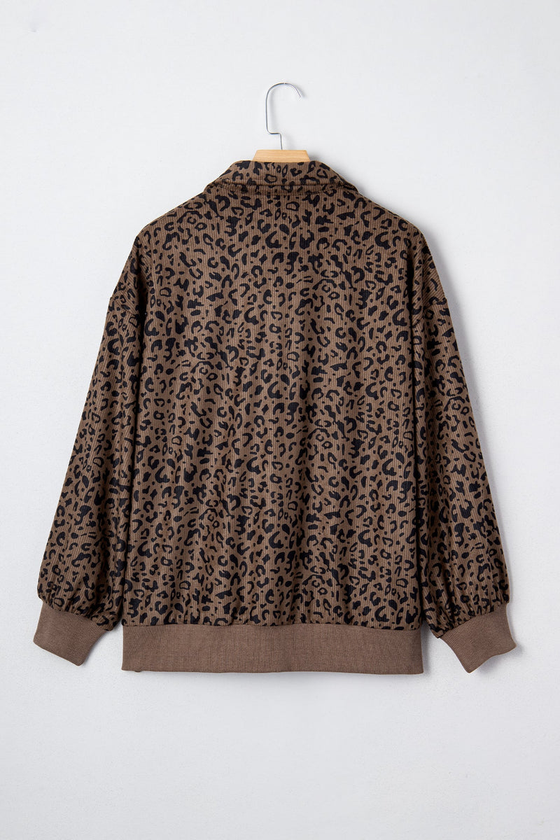 Alaya Quarter Zip Corduroy Sweatshirt