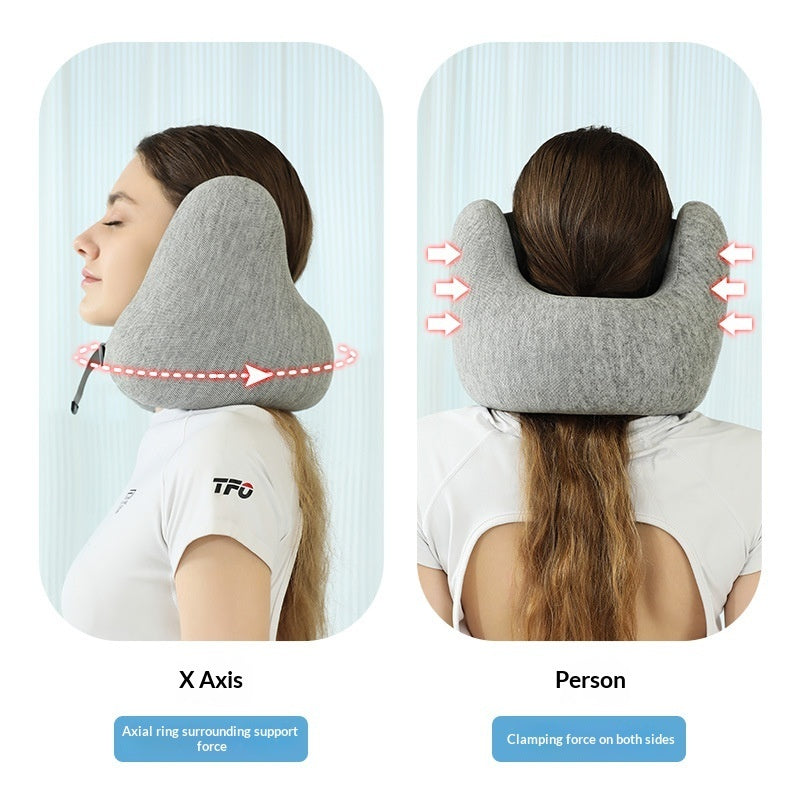 Memory Foam Travel Pillow – U-Shaped Neck Support with Noise Reduction