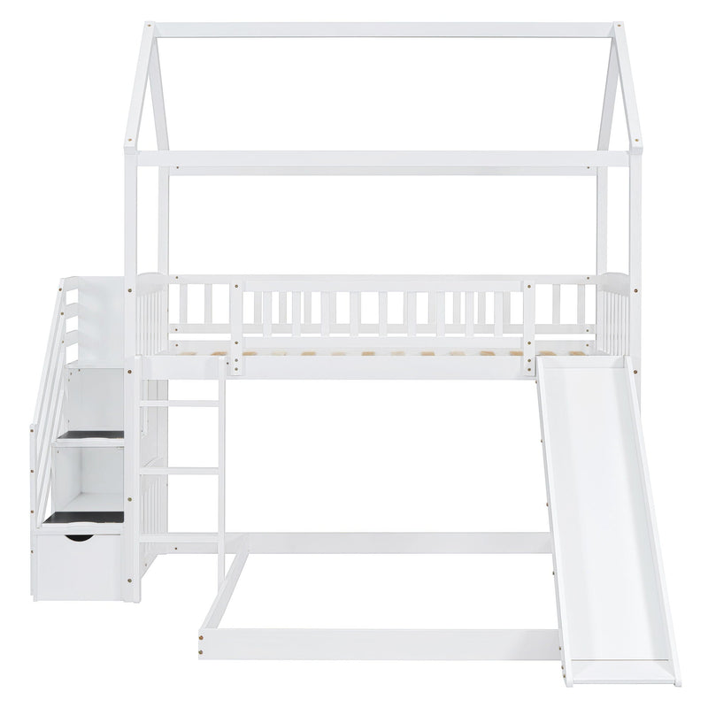 House Bunk Bed With Slide