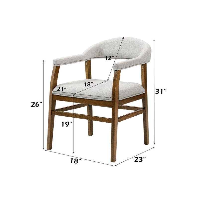 Darcy - Arm Chair (Set of 2) - Dark Walnut