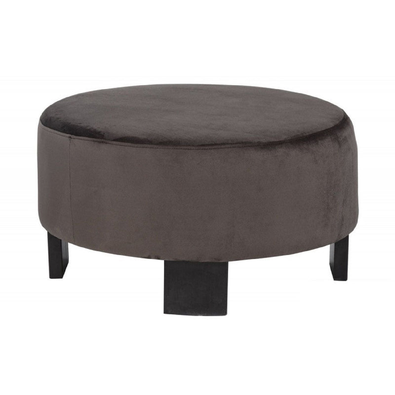 Nesting Round Coffee Table With Ottoman (Set of 2) - Gold / Brown