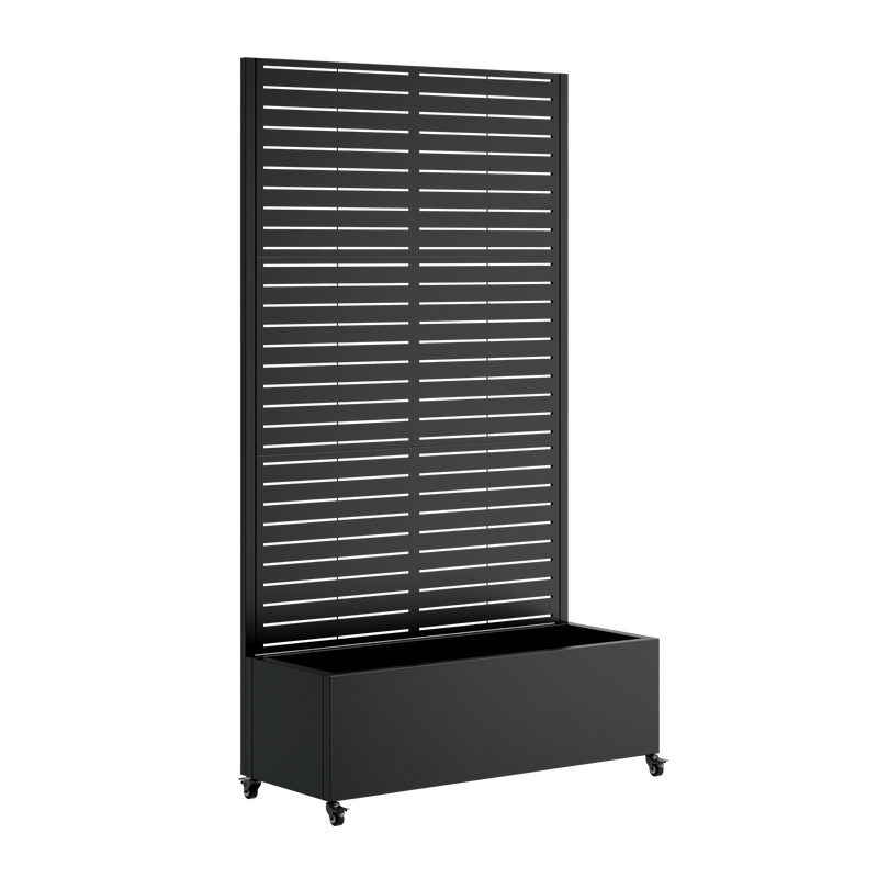 Metal Planter Box with Trellis, 73' x 35' x 16" Raised Garden Bed