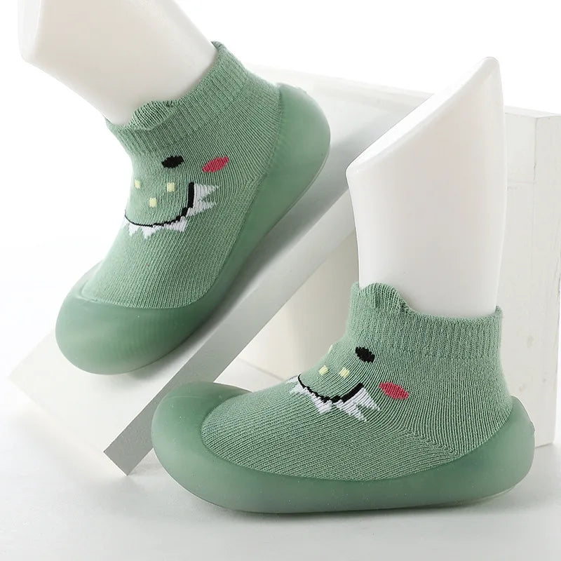 Unisex Baby Shoes First Shoes Toddler First Walkers Boy Soft Sole Rubber Baby Shoes Cute Baby Girl Shoes Baby Booties Anti-Slip