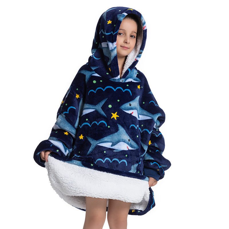 Composite Children's Flannel Lambswool Home Pajamas