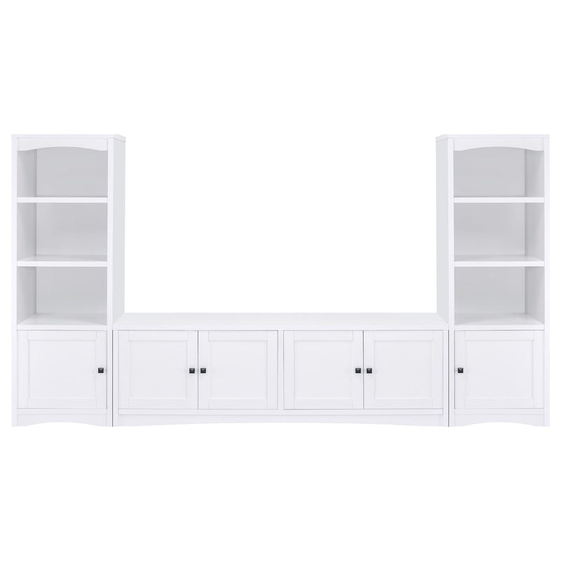 Laughlin 3-piece Entertainment Center TV Stand White
