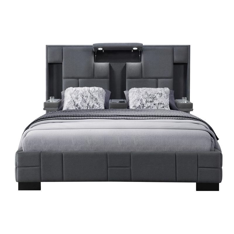Yaris - Contemporary Bed With Wireless Charging And LED Lights