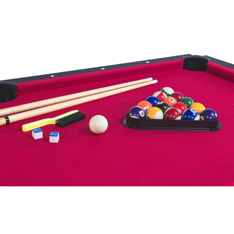 6FT Premium Wooden Multifunctional Pool Table With Table Tennis Top (SAK62741)