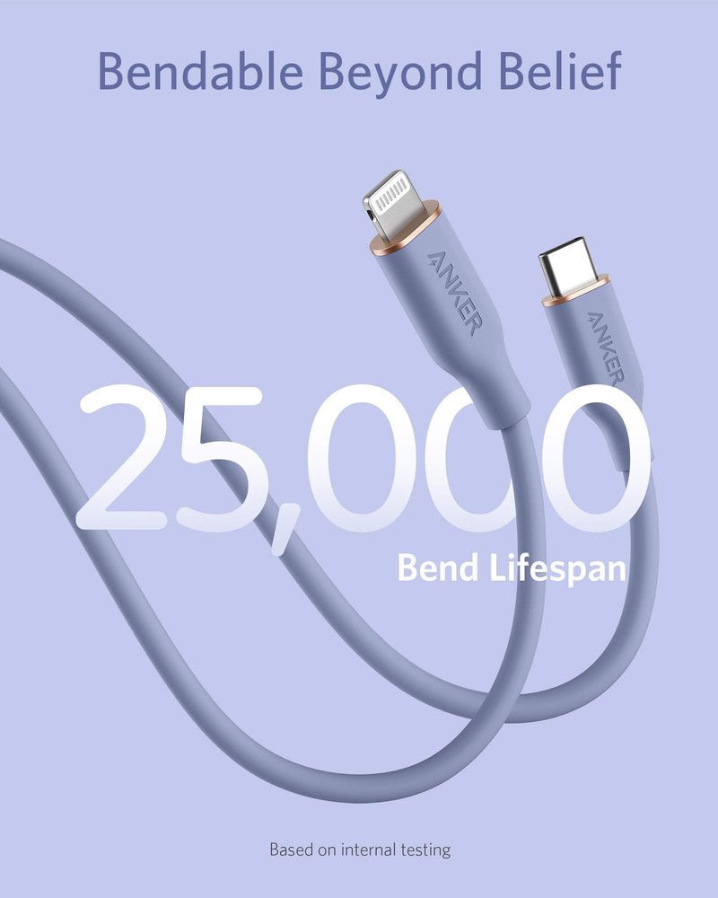 Anker <b>641</b> USB-C to Lightning Cable (Flow, Silicone)