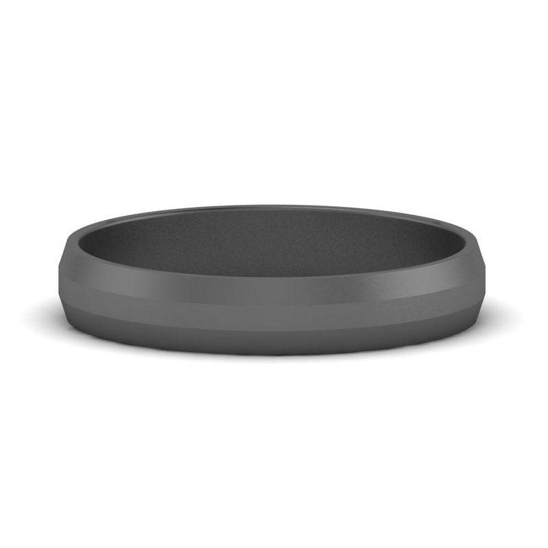 Wedding Band Beveled Edge Matte
