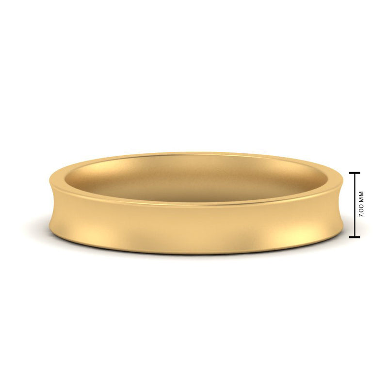Comfort Fit Concave Mens Band