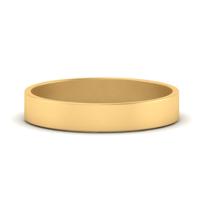 5 mm Flat Gold Wedding Band